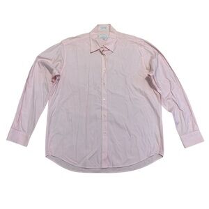 Vintage ARROW America's Classics Pink 100% Cotton Button-Down Shirt Size 12